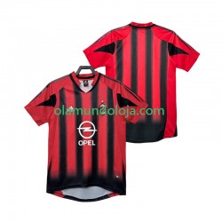 Camisola AC Milan 2005 Retro Homem Equipamento Primeiro 2004 Manga Curta